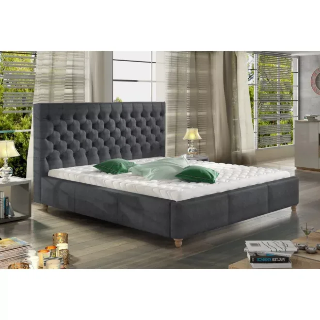 Chester kárpitozott ágy - 106 cm magas fejvéggel - 180 X 200 fekvőfelület