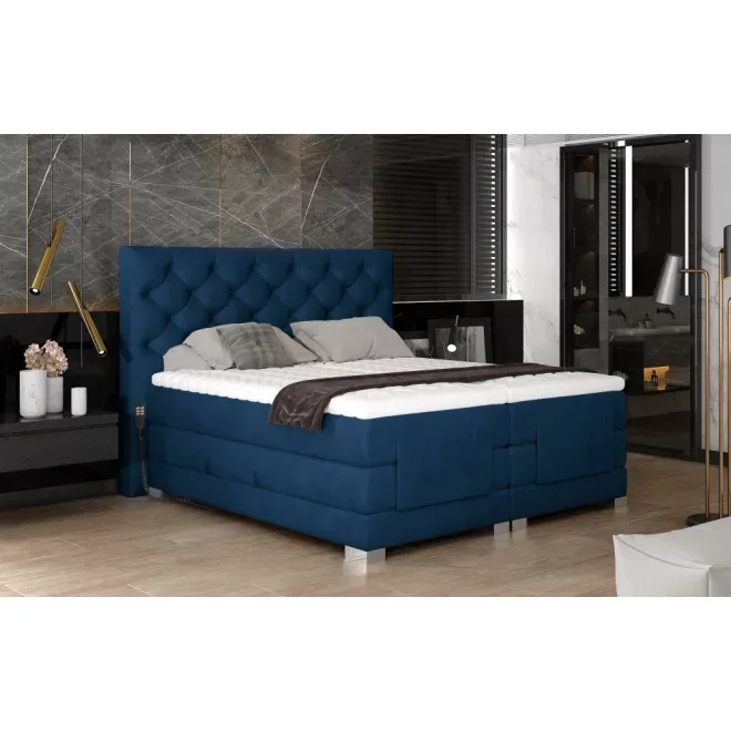 Cloe motoros boxspring ágy 180 X 200  hideghab topper